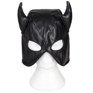 Bondara Devilish Black Faux Leather Gimp Mask