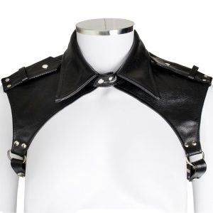 Bondara Formal Fetish Faux Leather Chest Harness
