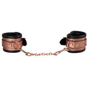 Bondara Luxe Rose Gold Real Leather Handcuffs