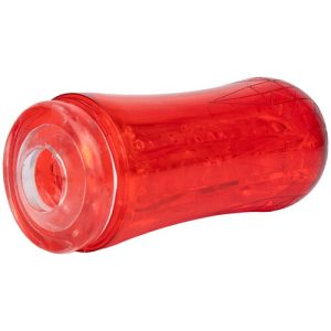 Bondara Red Rocket Clear Neutral Cup Masturbator - 7 Inch