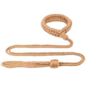 Bondara Shibari Rope Bondage Pre-Tied Collar And Leash