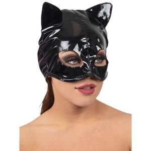 Bondara Siren Sex Kitten Wet Look Cat Mask