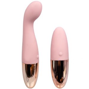 Bondara Two To Tango Pink Rose Gold G-Spot & Bullet Vibrator Set