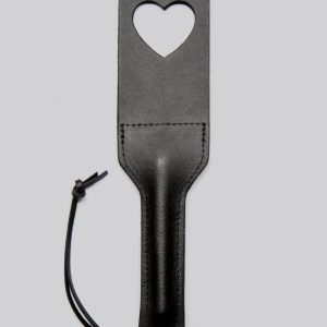 DOMINIX Deluxe Leather Heart Slapper Paddle