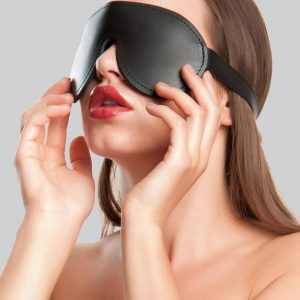 DOMINIX Deluxe Padded Leather Blindfold