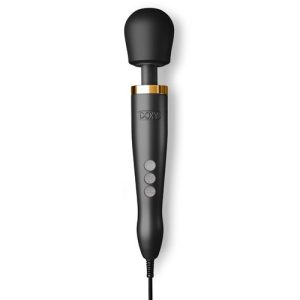 Doxy Matte Black And 24K Gold Die Cast Wand Vibrator