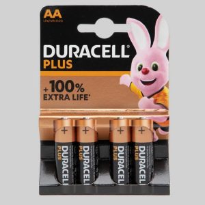 Duracell Plus AA Batteries (4 Pack)