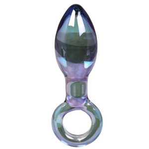Glacier Glass Aura Ring Butt Plug