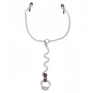 Hardcore Stainless Steel Nipple Clamps And Triple Cock Ring Set