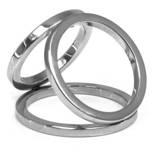 Hot Hardware Triplex Stainless Steel Cock Ring