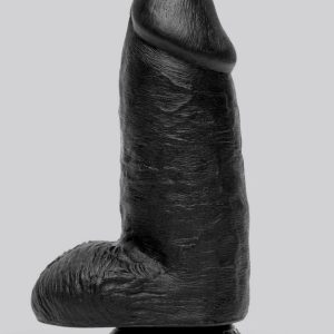 King Cock Mega Chubby Realistic Black Suction Cup Dildo 7 Inch