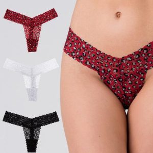 Lovehoney Booty Queen Lace Thong Set (3 Pack)