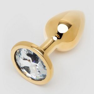 Lovehoney Jewelled Gold Metal Small Butt Plug 2.5 Inch