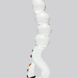 Lovehoney Sensual Glass Curved Beaded Dildo