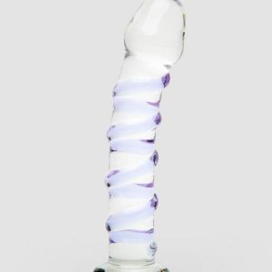 Lovehoney Sensual Glass Spiral Glass Dildo 7 Inch
