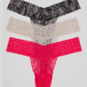 Lovehoney Wild Thing Lace Thong Set (3 Pack)