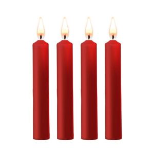 Ouch! Teasing Red 4 Pack Bondage Candles - Medium or Large