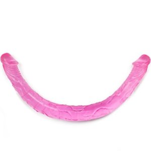 Pink Sherbet Double Dip Dildo - 17 Inch
