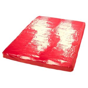 Red PVC Double Bed Sheet
