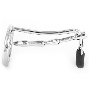 Torment Stainless Steel Humped Cock Trap - 10.7cm