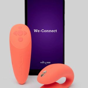 We-Vibe Chorus Orange App and Remote Controlled Rechargeable Couple's Vibrator